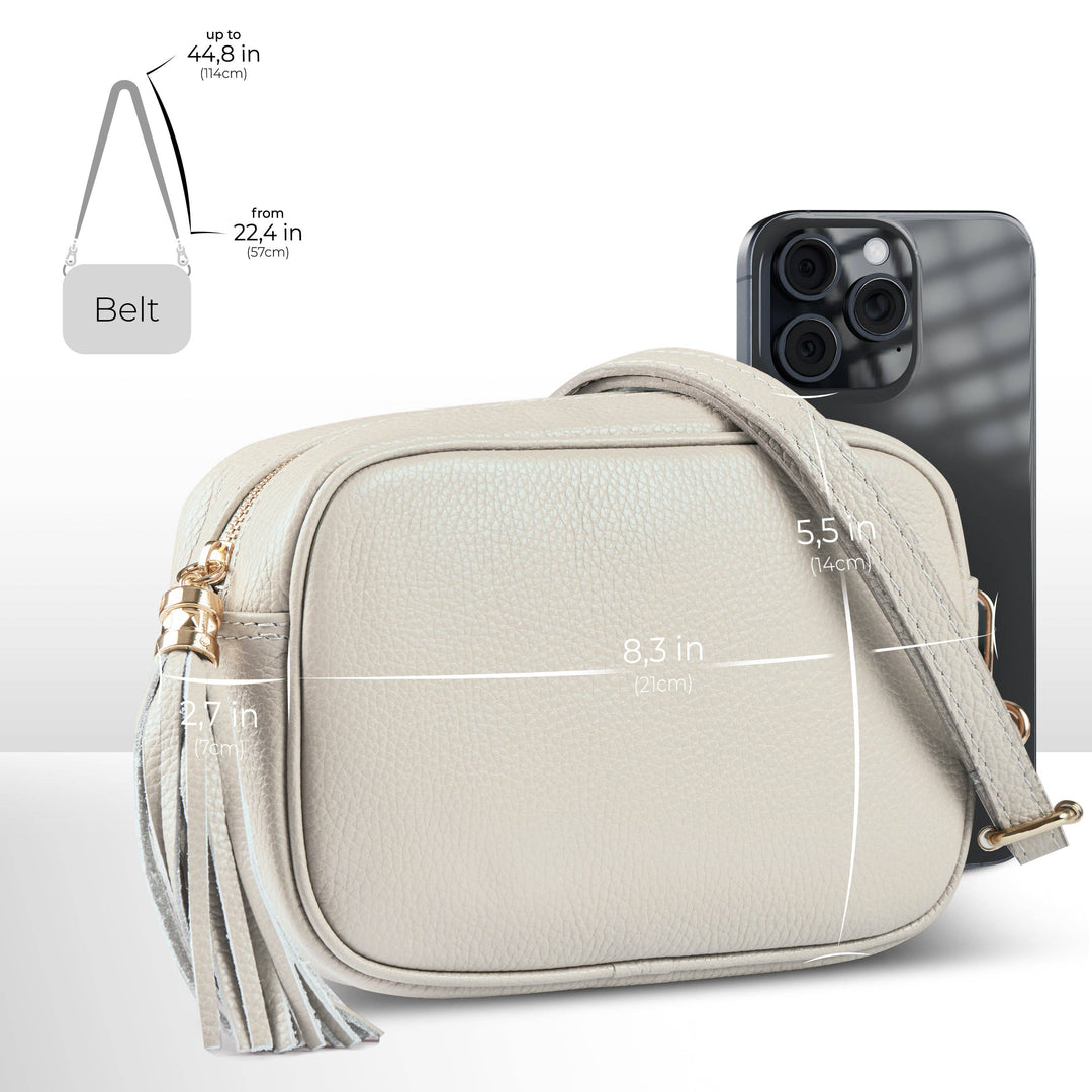 Callie Italian Genuine Calf Leather Crossbody