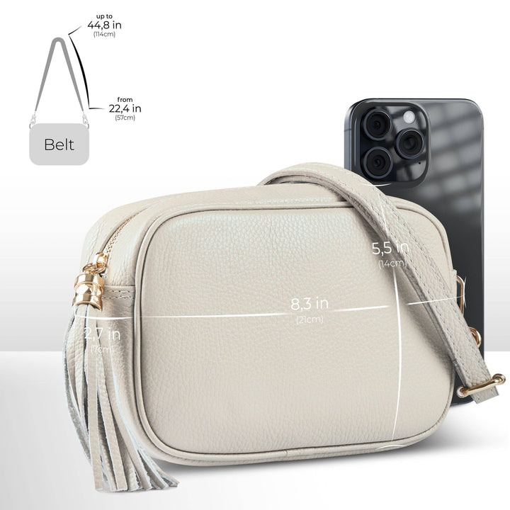 Callie Italian Genuine Calf Leather Crossbody