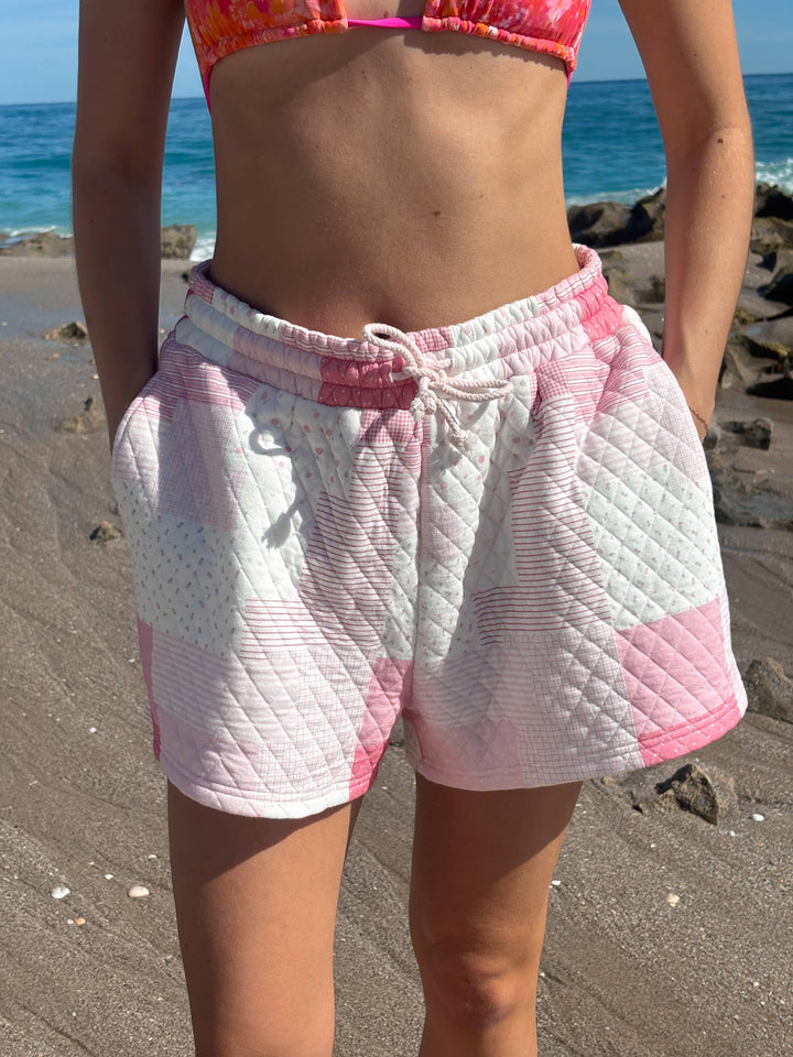 Quilted Margo Patchwork Shorts