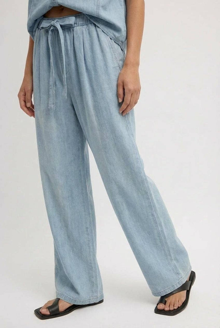 Christi Tencel Wide-Leg Pants