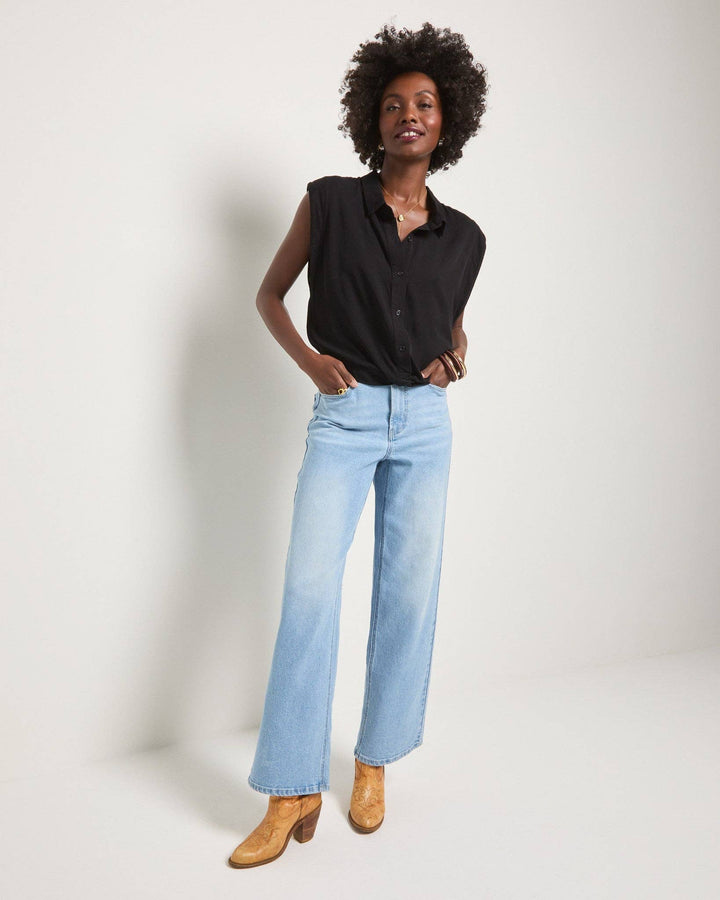 Sunrise Top - Washed Black