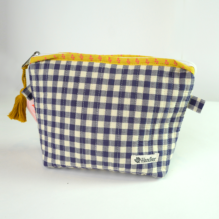 Teddy Quilted Bandana Zipper Pouch