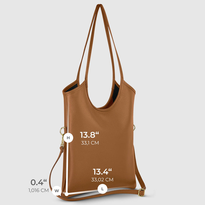 Poppy Italian Genuine Calf Leather Tote