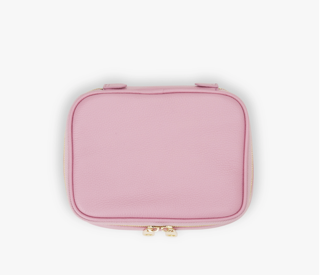 Isabella Leather Jewelry Case  - Rose
