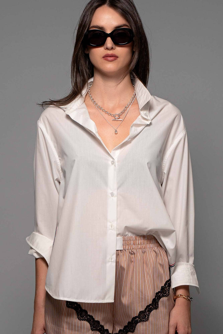 Oxford Twill Tape Detail Shirt