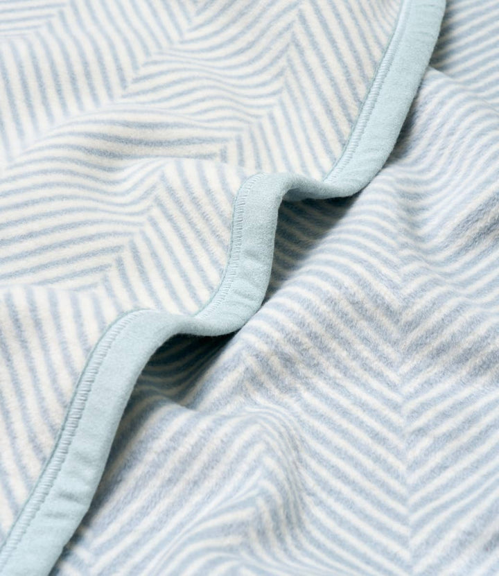 ChappyWrap - Harborview Herringbone Sky Blanket