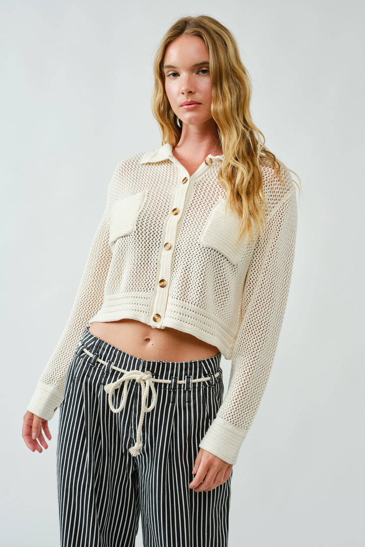 Amber Open Knit Cardigan