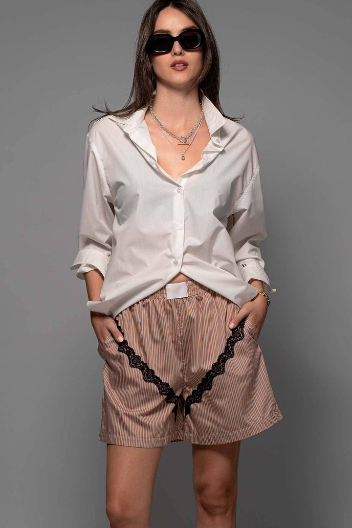 Oxford Twill Tape Detail Shirt