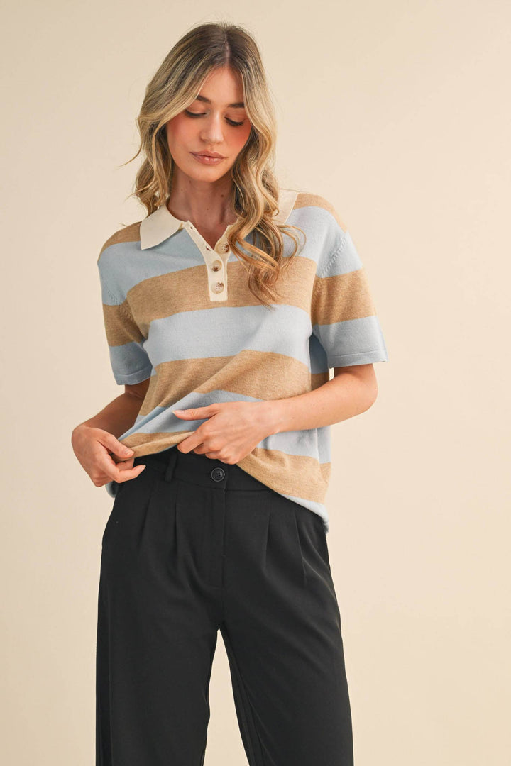 Rachel Knit Polo Short Sleeve