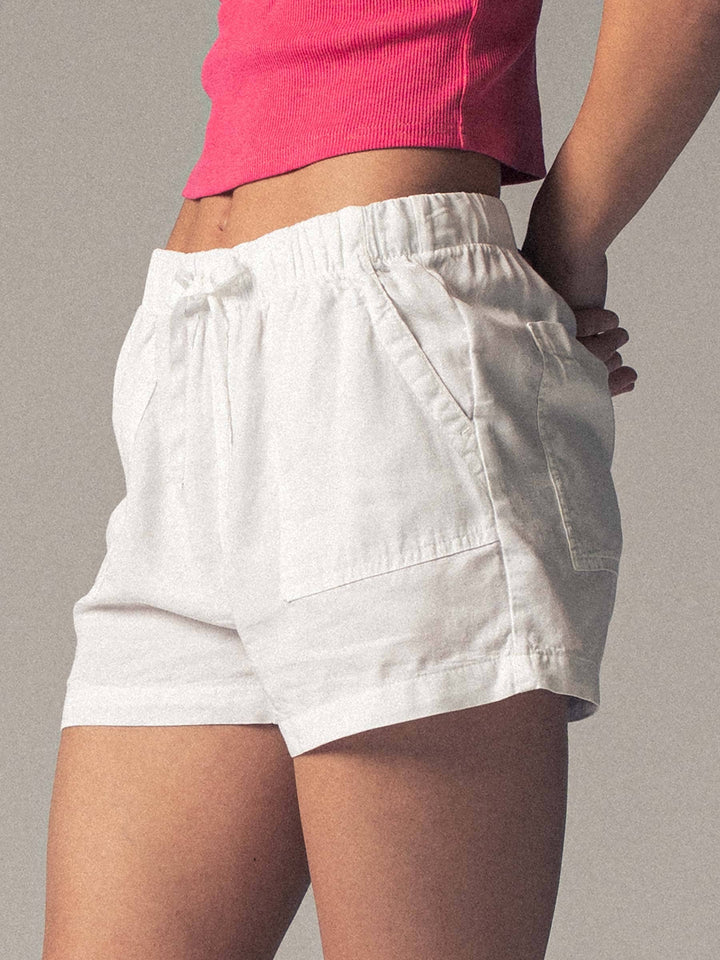 Randi Tencel Patch Pocket Shorts