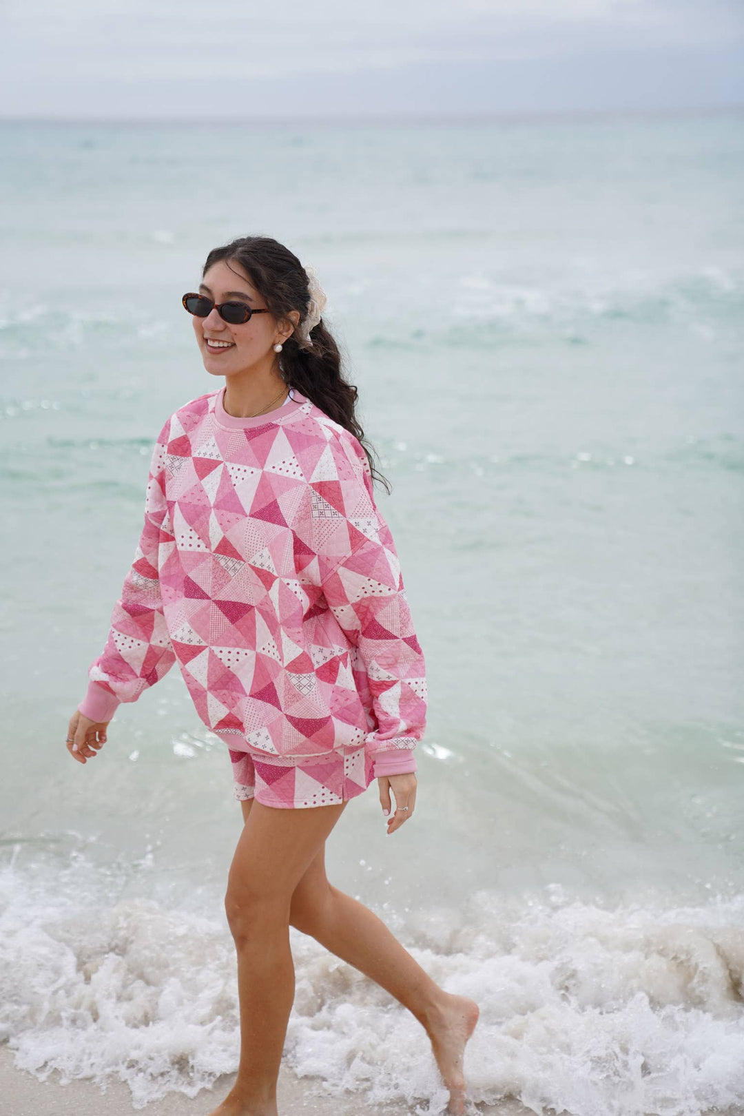 Quilted Gemma Patchwork Sweatshirt