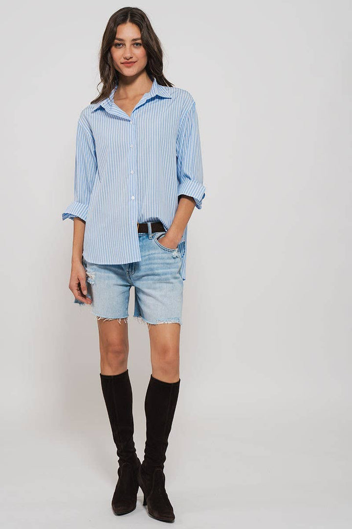 Oxford Twill Tape Detail Shirt