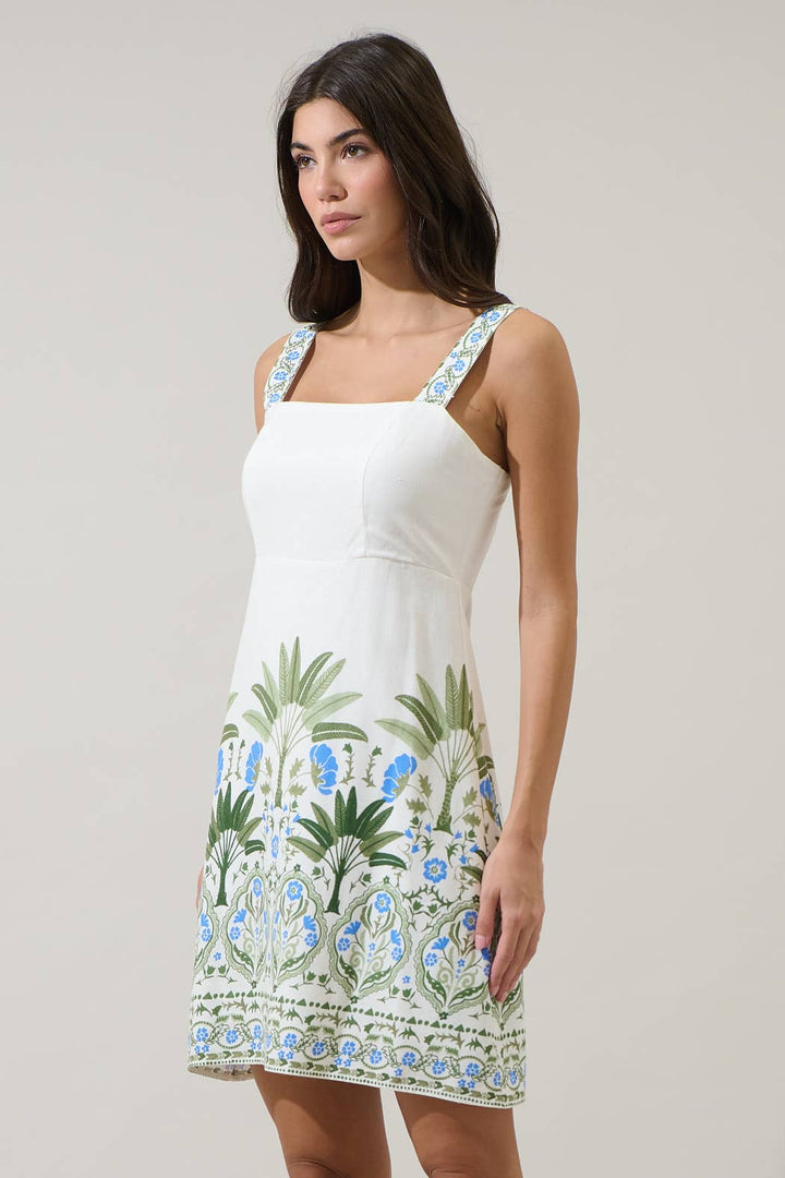 Bali Floral Mini Dress: