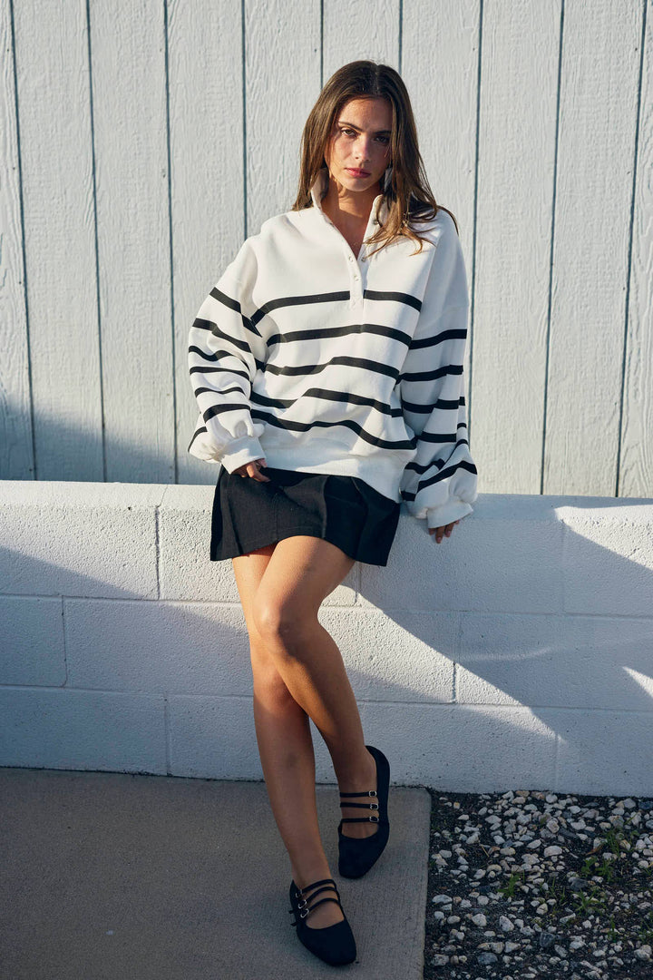 Addison Stripe Pullover