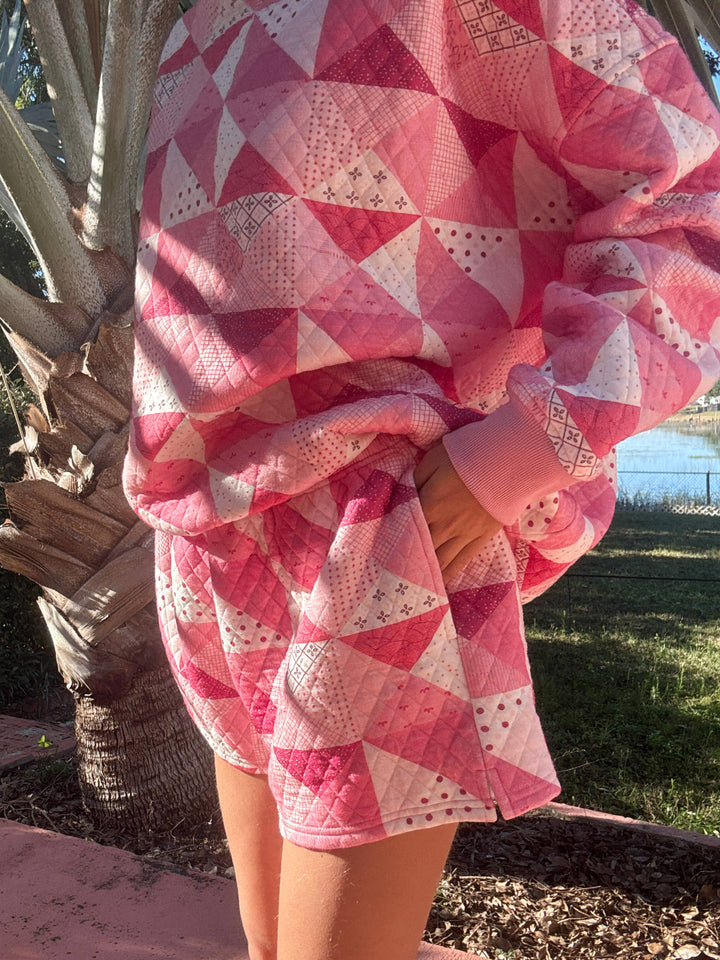 Quilted Gemma Patchwork Shorts