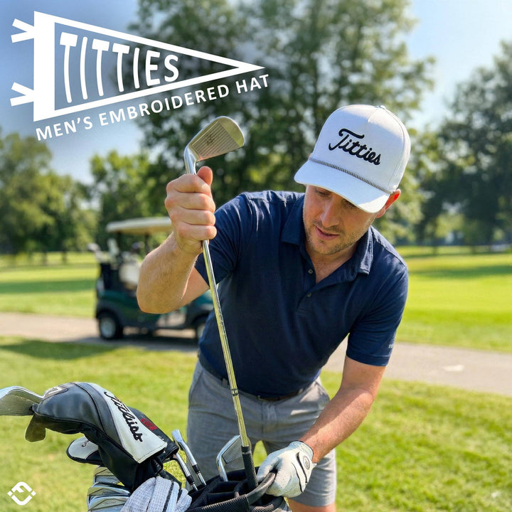 Titties Laser Cut Golf Rope Hat