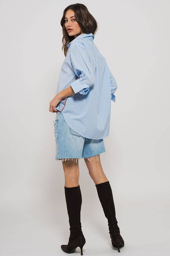 Oxford Twill Tape Detail Shirt