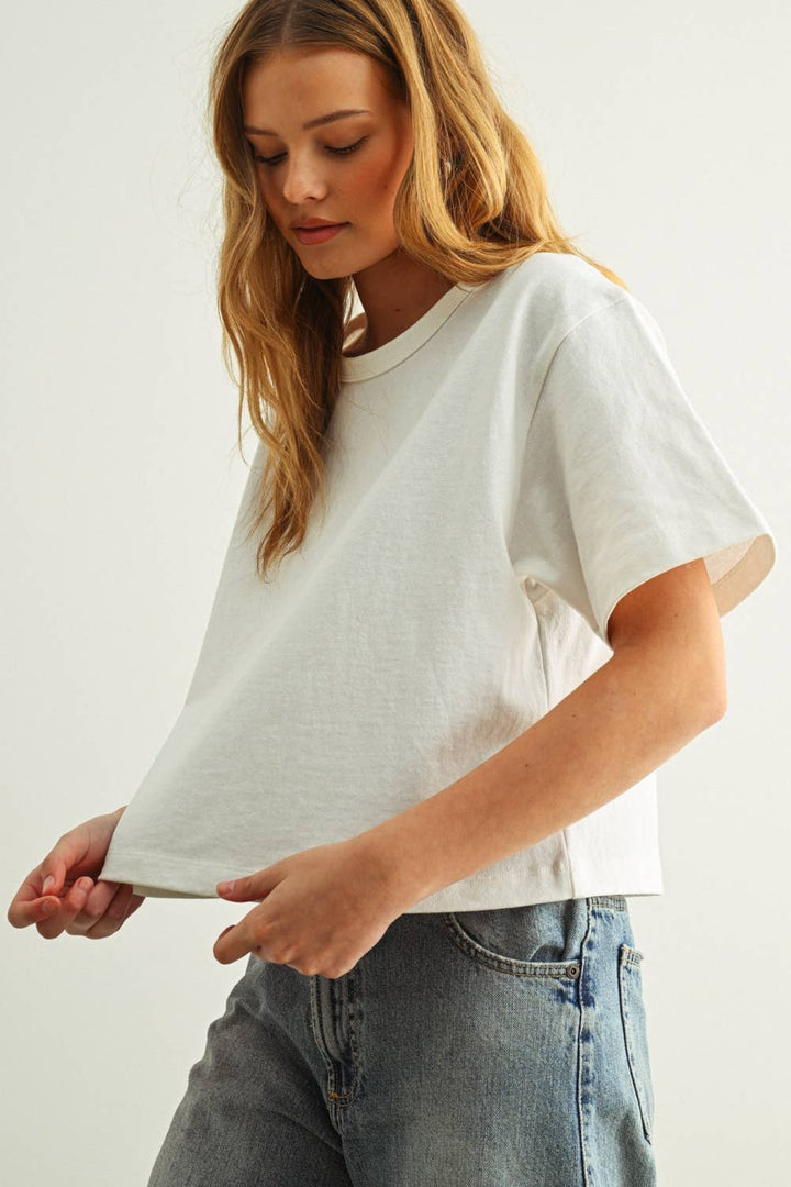 Corrine Linen Tee