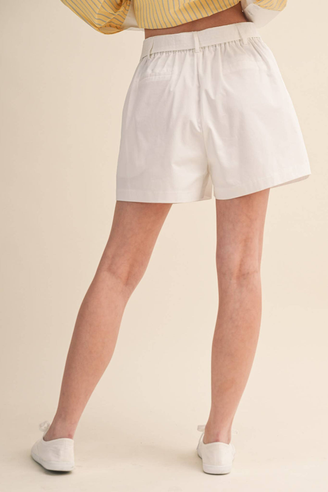 Perry Rope Trim Belt Shorts
