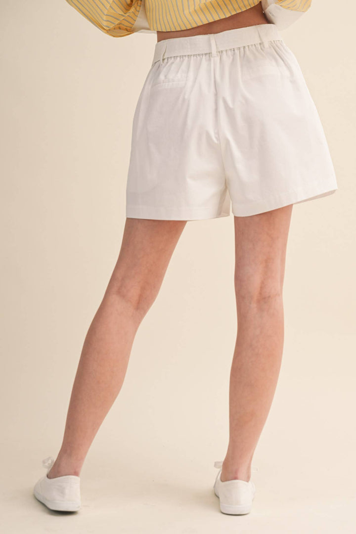 Perry Rope Trim Belt Shorts
