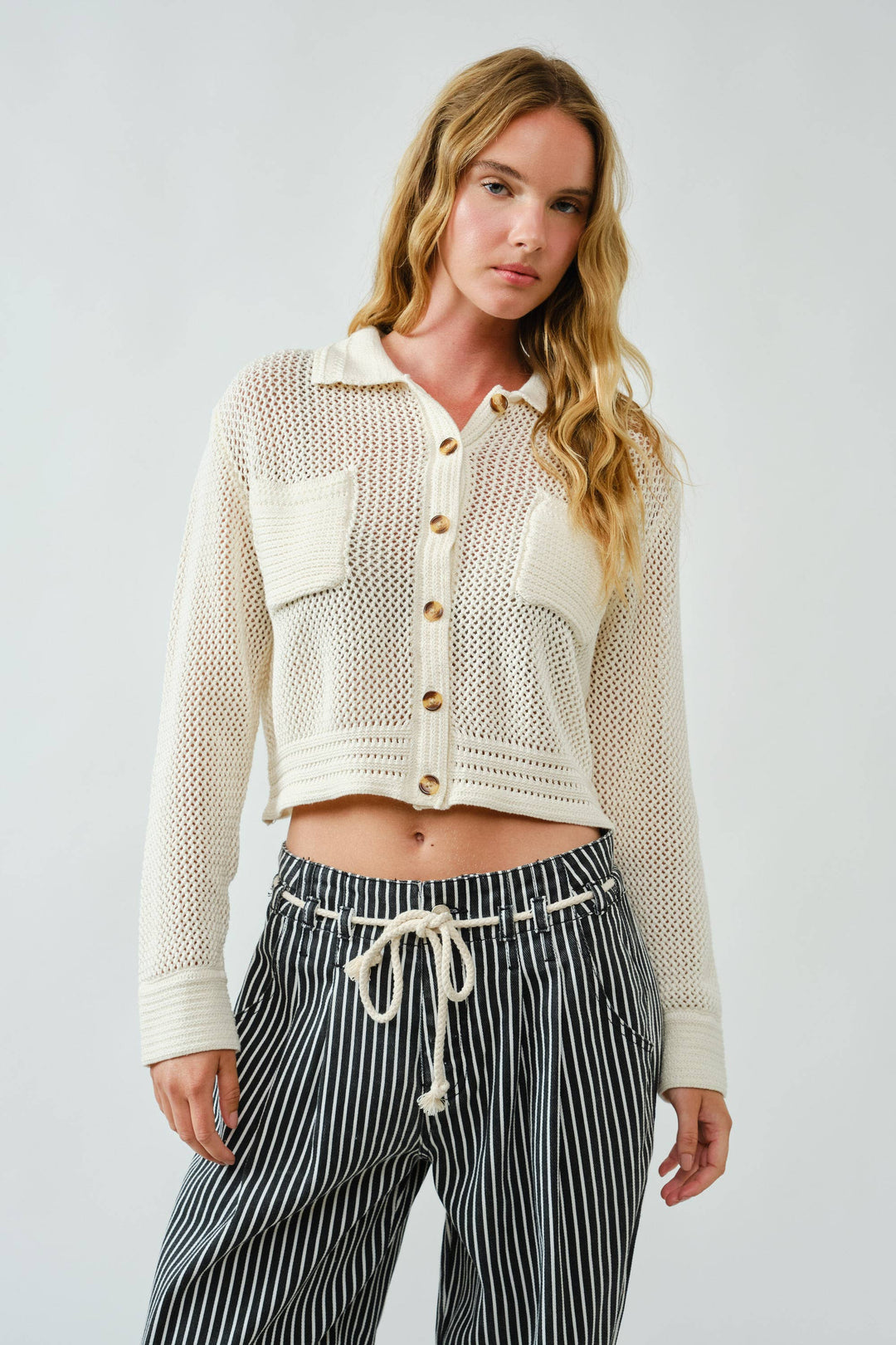 Amber Open Knit Cardigan