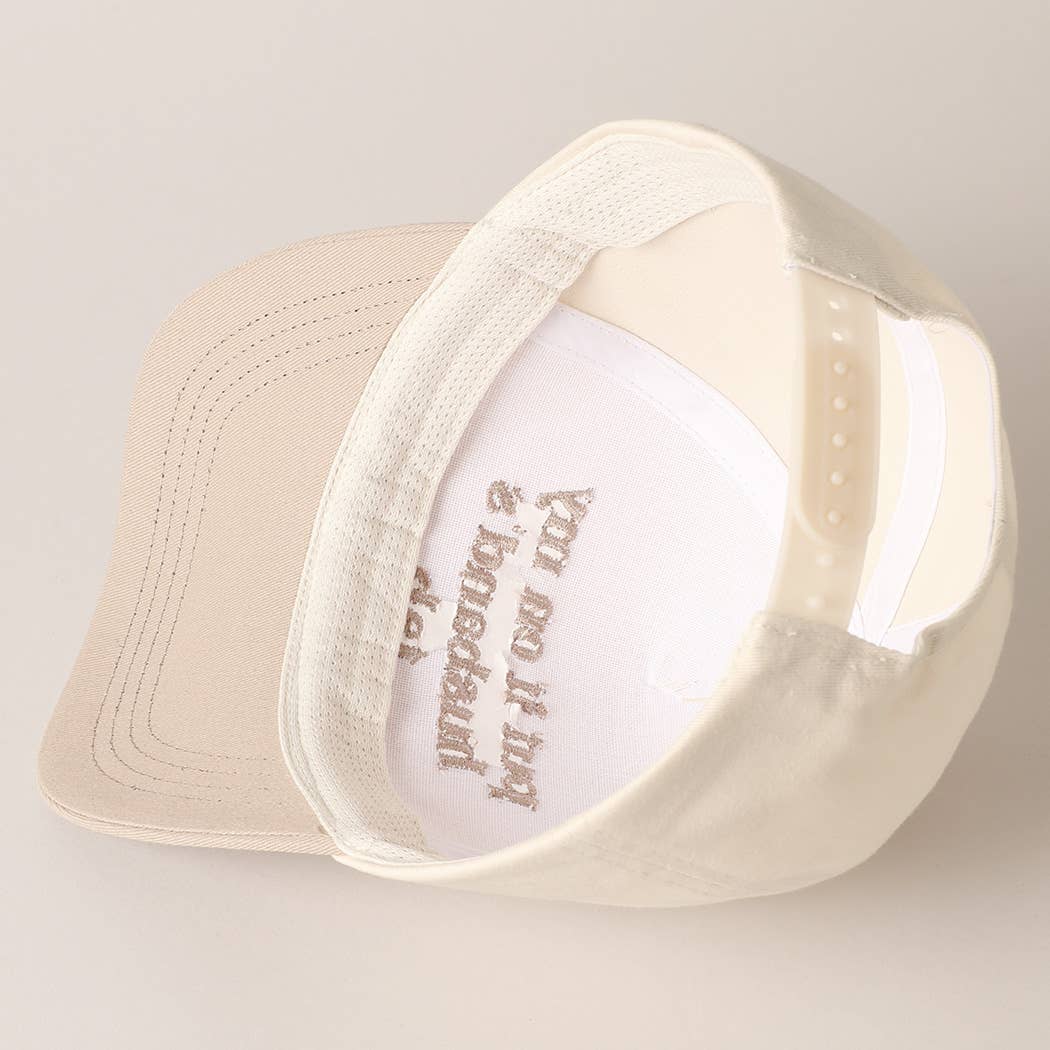 Put it on my husband's tab Embroidered Hat