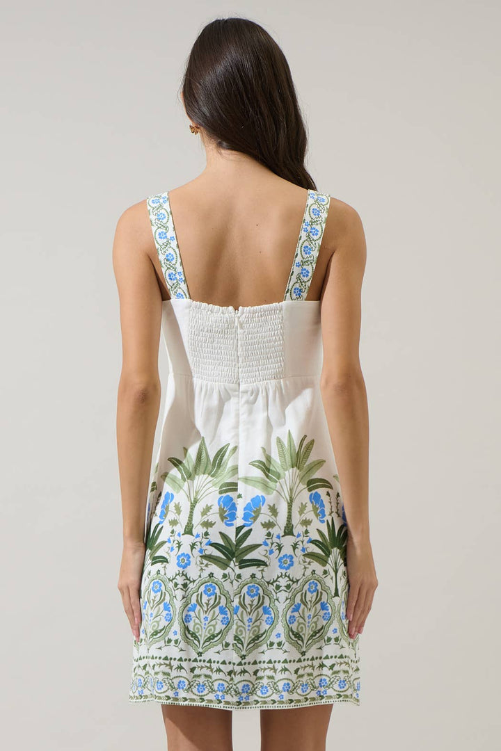 Bali Floral Mini Dress: