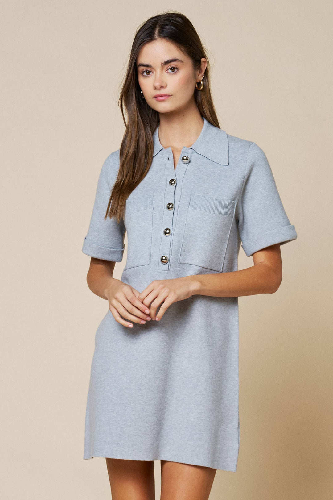 Audrey Short Sleeve Sweater Dress