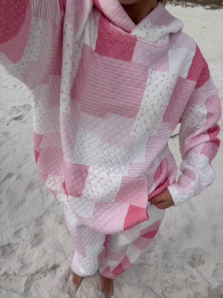 Quilted Margo Patchwork Hoodie