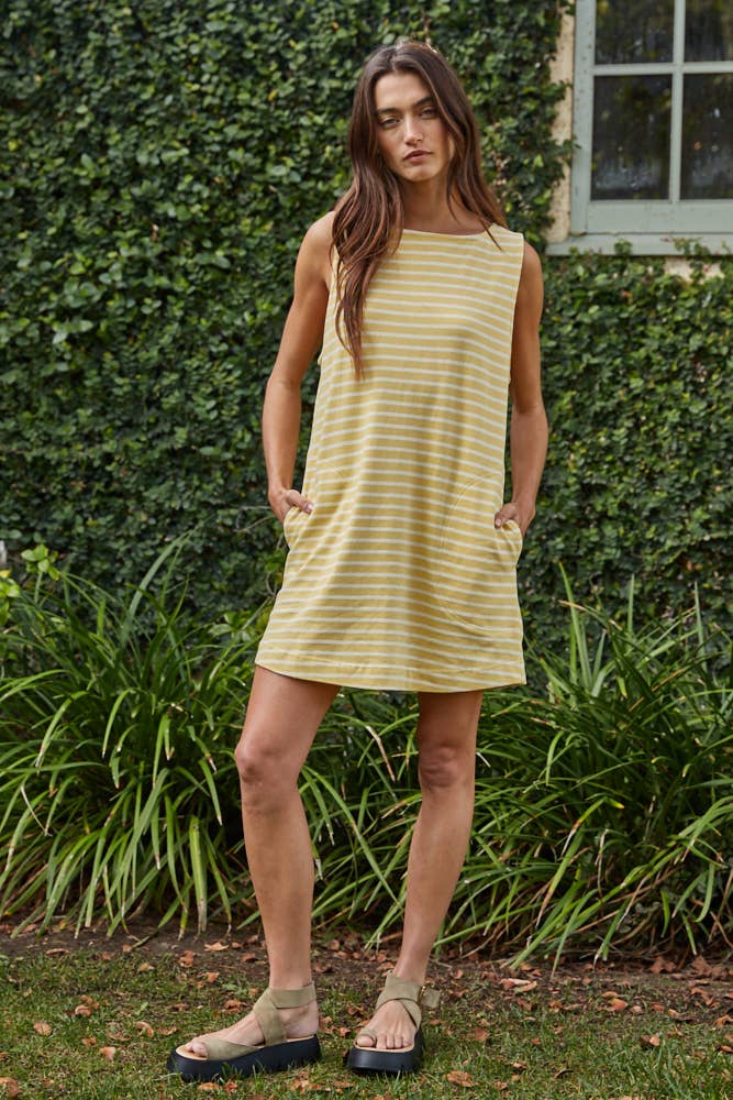 Kelley Knit Cotton Striped Dress