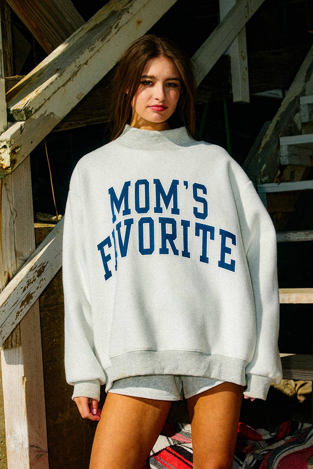 Favorite Reversible Mockneck Sweatshirt