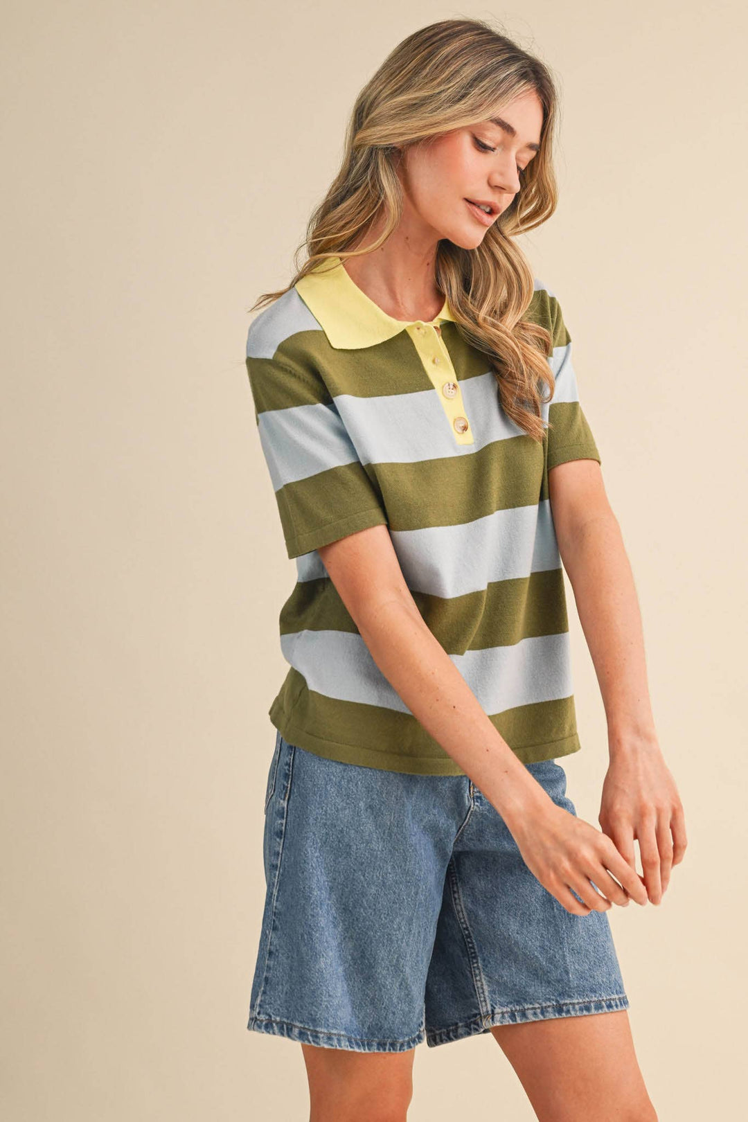 Rachel Knit Polo Short Sleeve