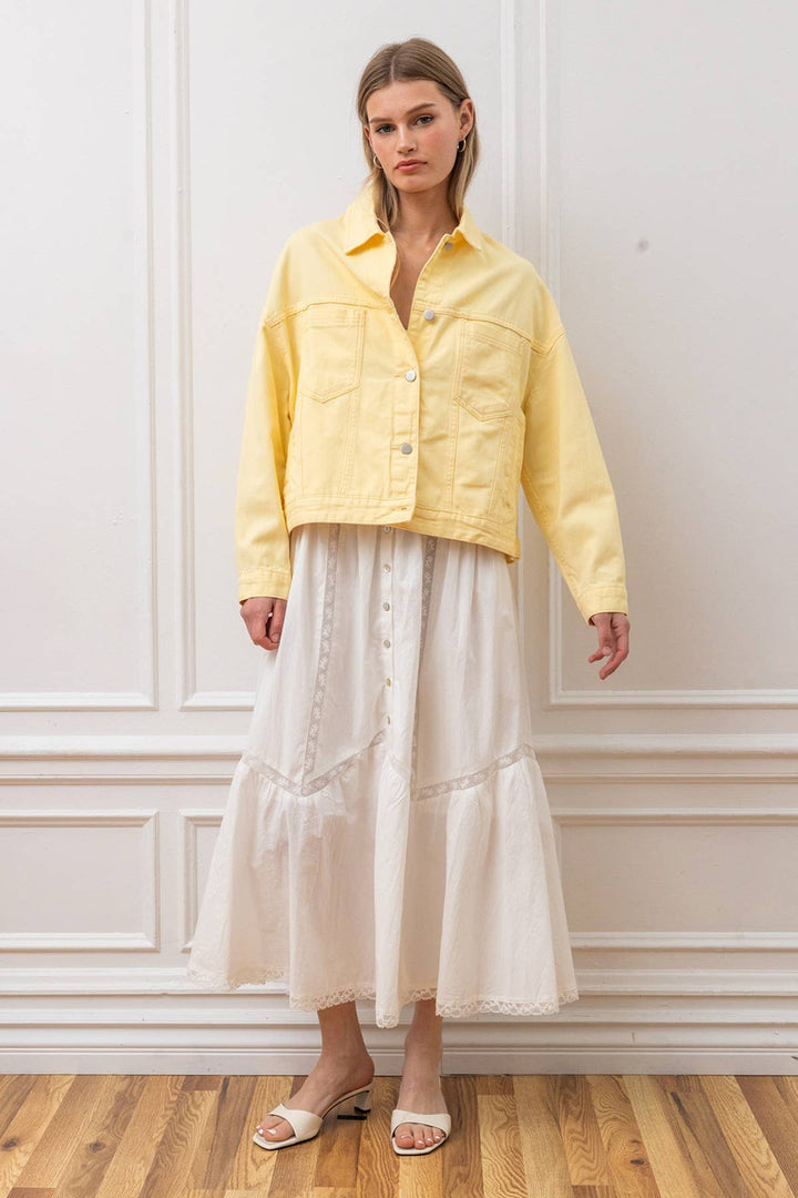 Boyfriend Jacket - Butter Yellow
