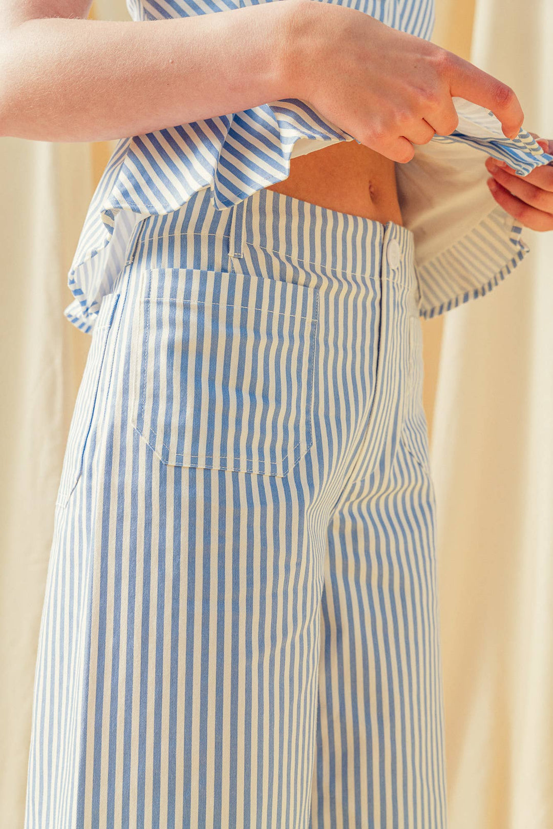 Alfresco Stripe Cropped Pant