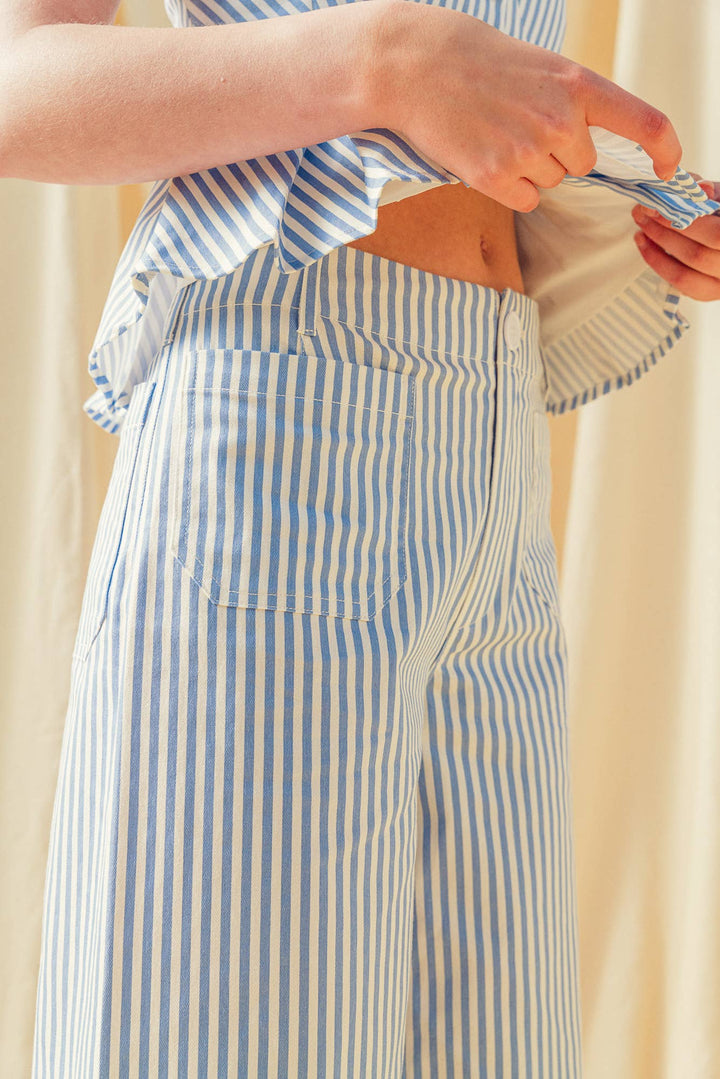 Alfresco Stripe Cropped Pant