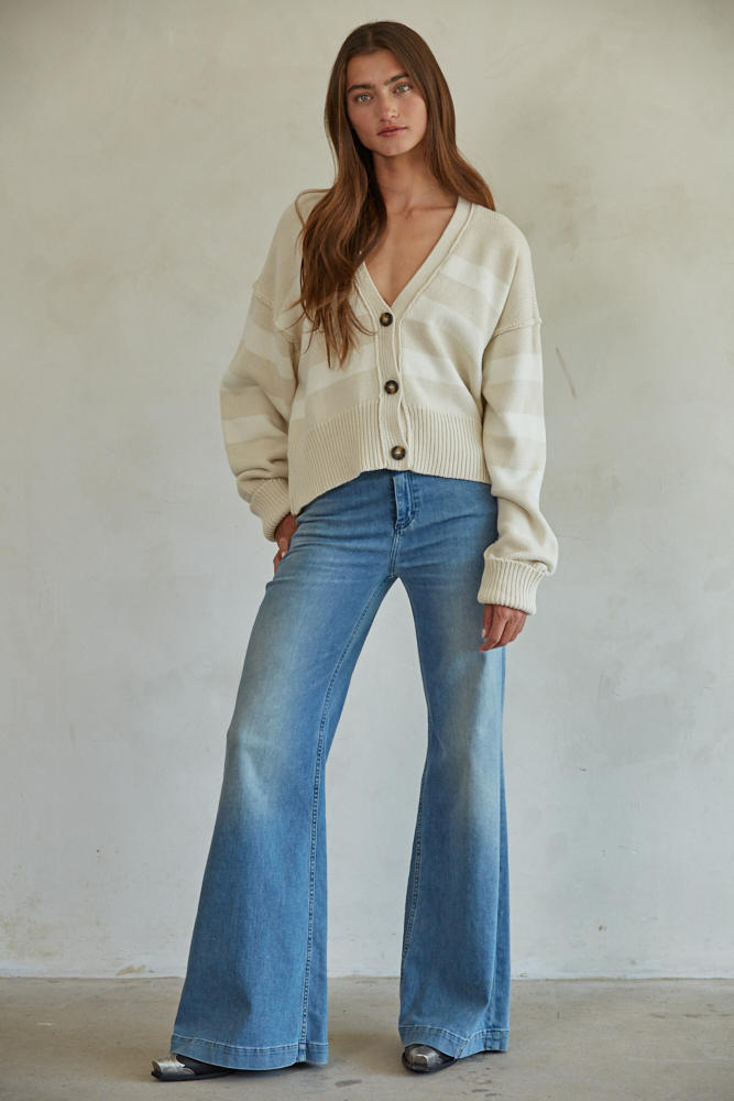 Irena Striped Cardigan