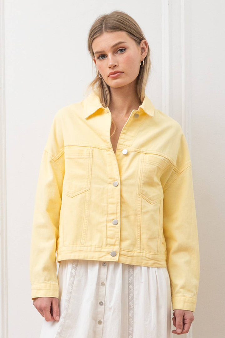 Boyfriend Jacket - Butter Yellow