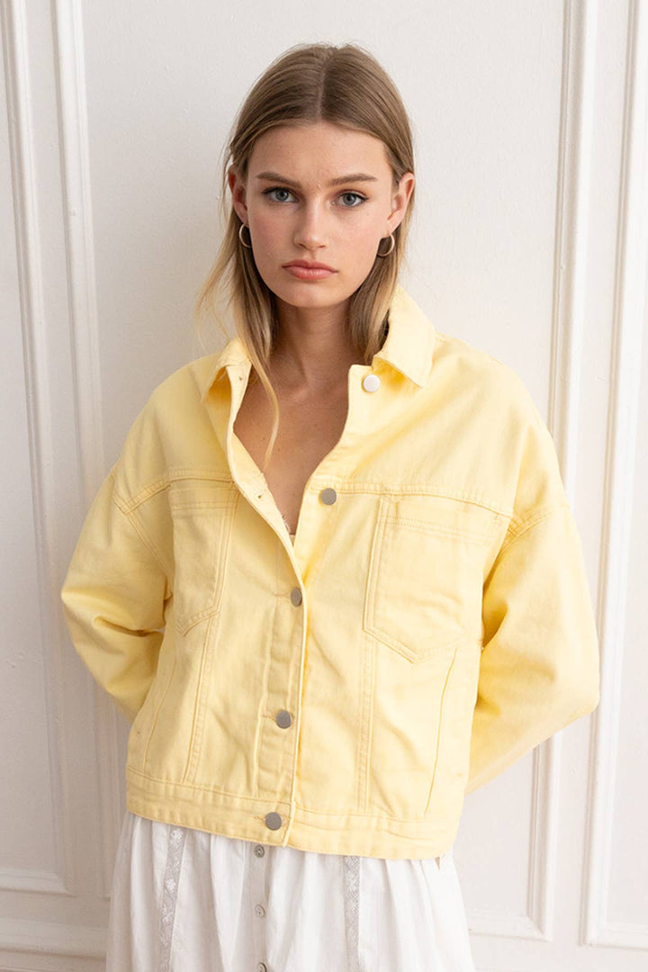 Boyfriend Jacket - Butter Yellow