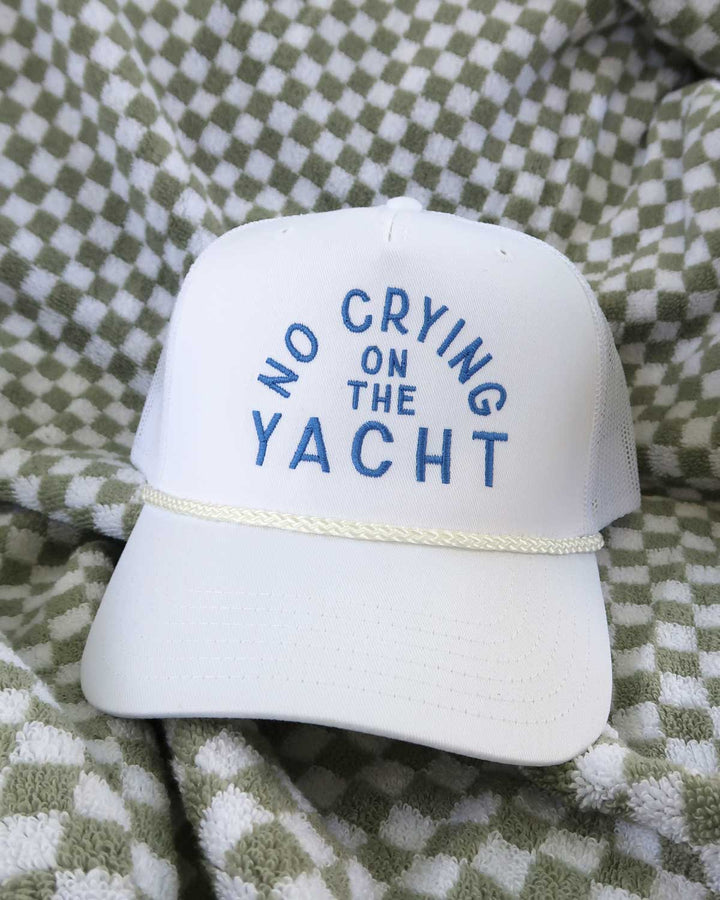 No Crying on the Yacht - White