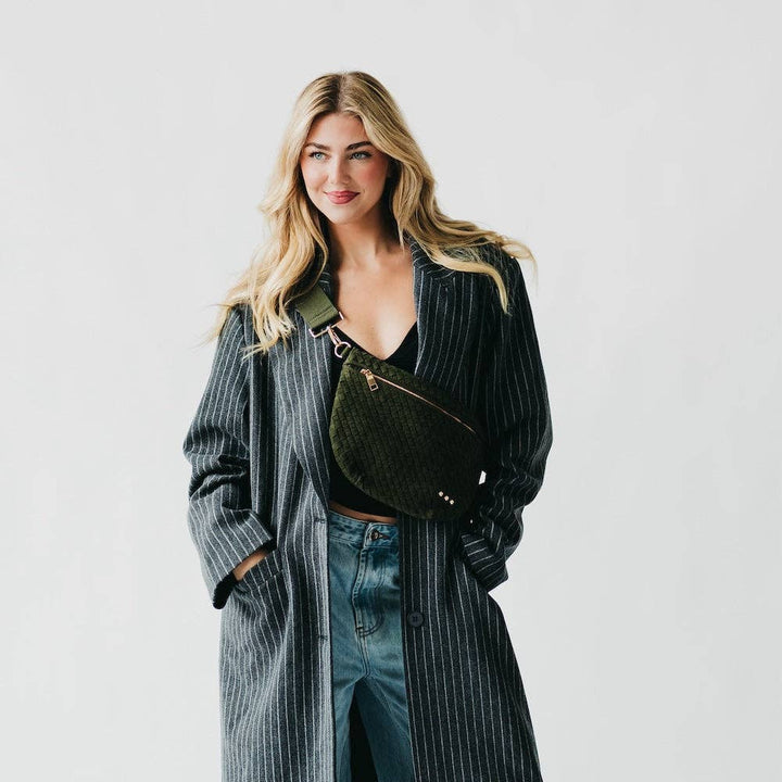 Claire Suede Woven Bag