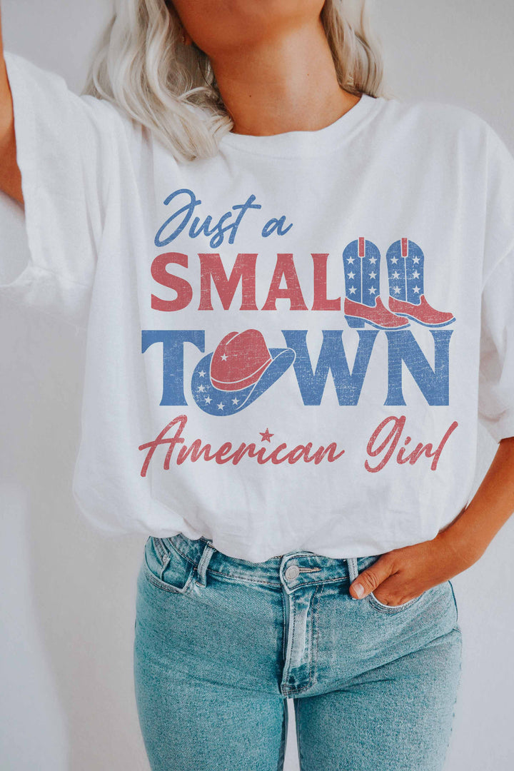 Small Town American Girl Oversized Tee