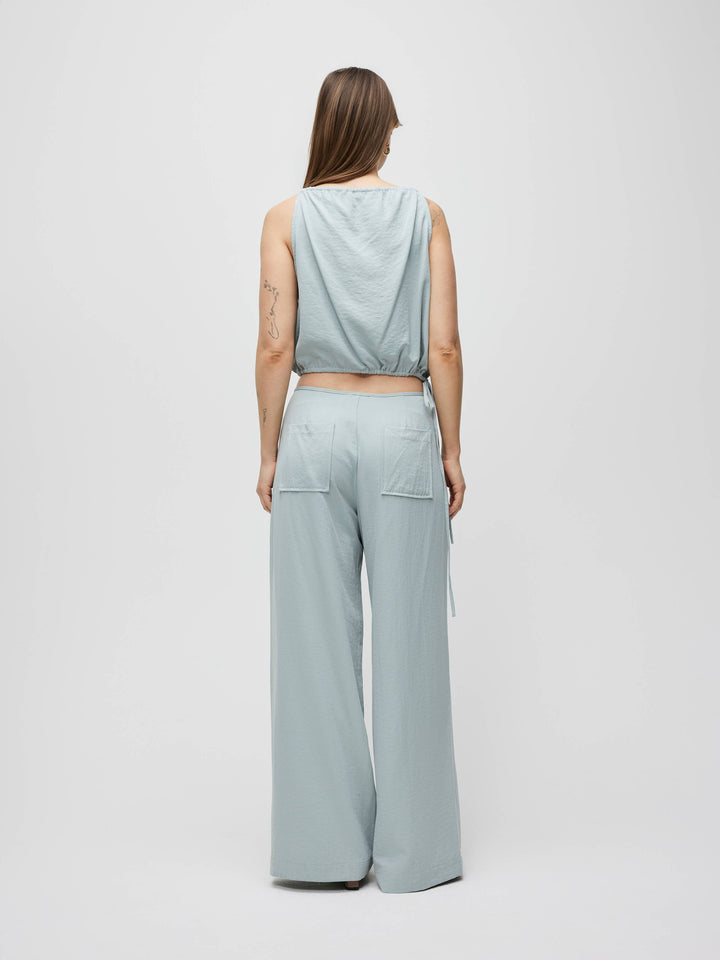 Shar Tie Front Lightweight Pants