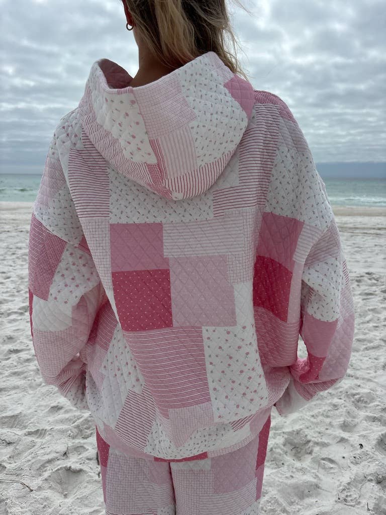 Quilted Margo Patchwork Hoodie