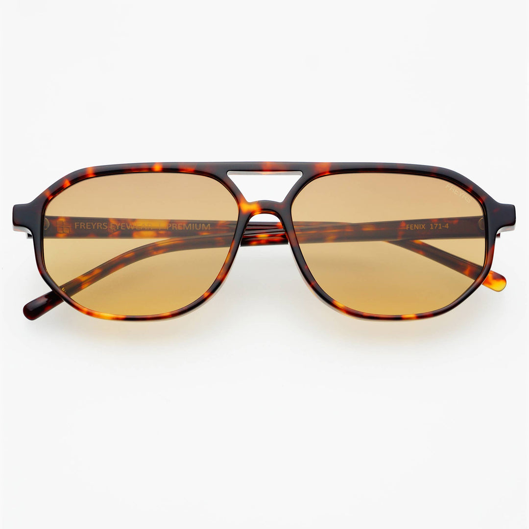FREYRS Eyewear - Fenix Acetate Unisex Aviator Sunglasses : Brown