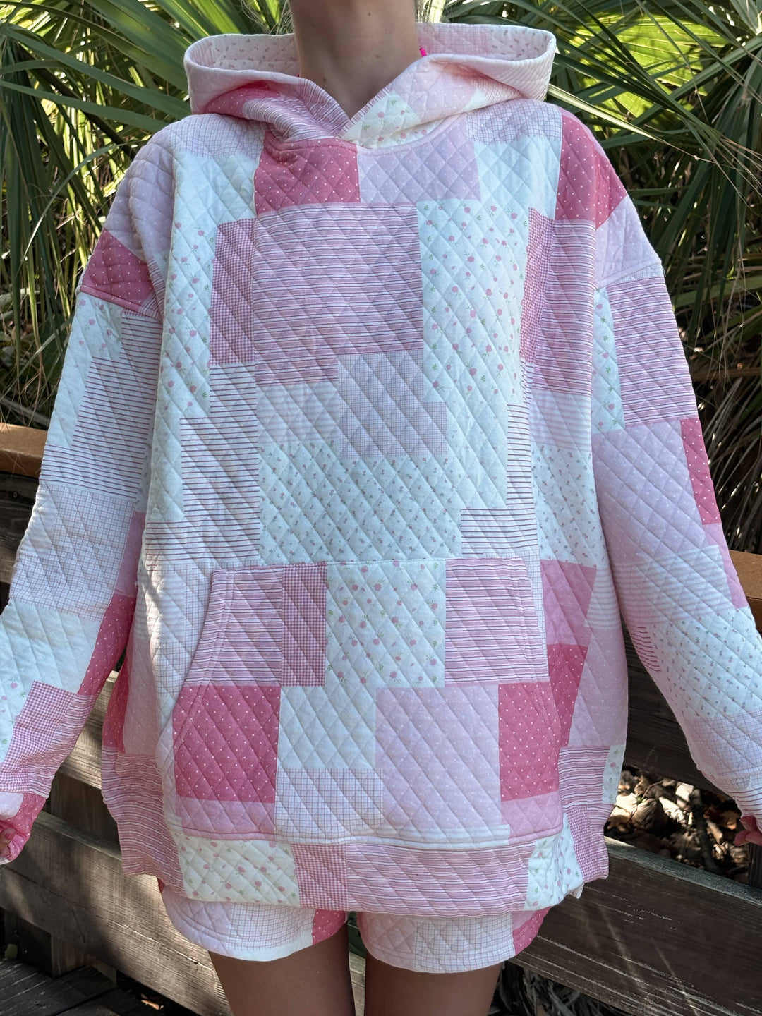 Quilted Margo Patchwork Hoodie