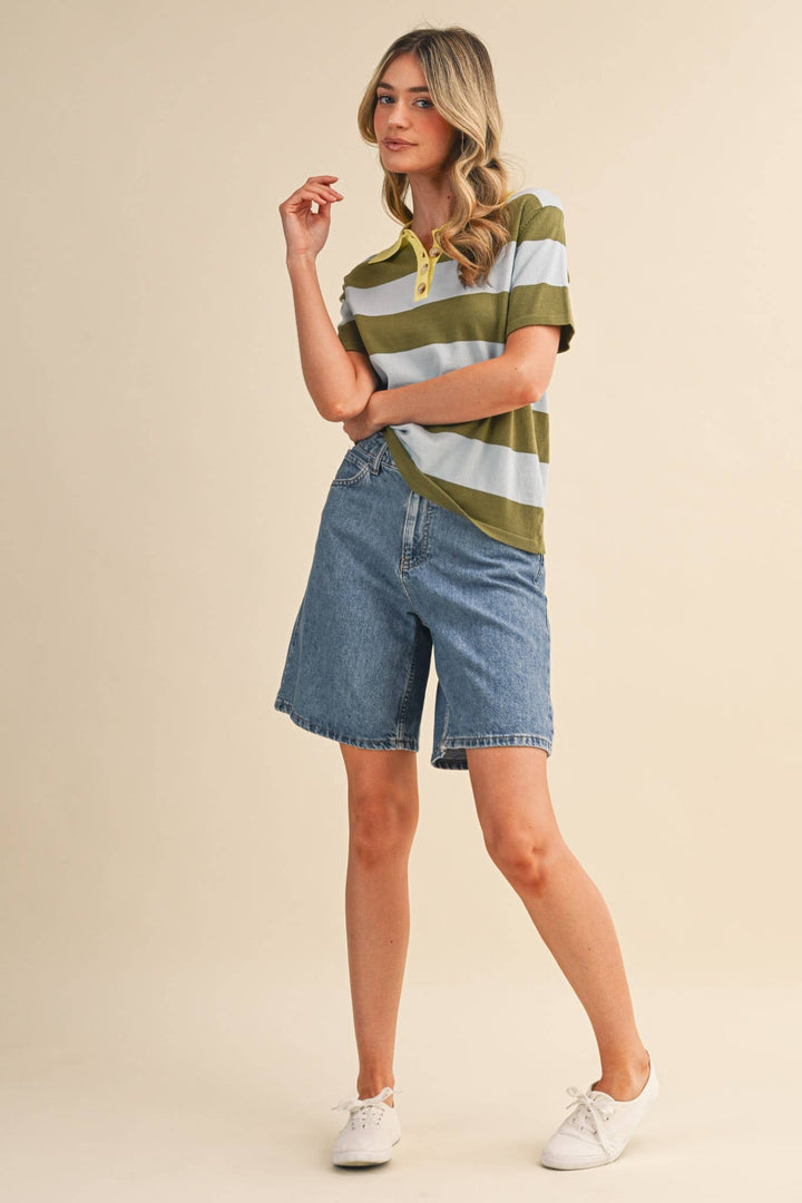 Rachel Knit Polo Short Sleeve