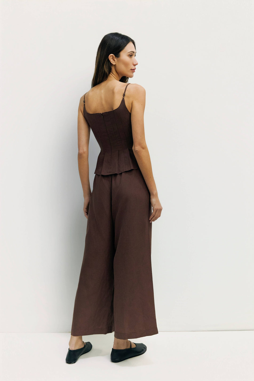 Jocelyn Pleated Linen Tank