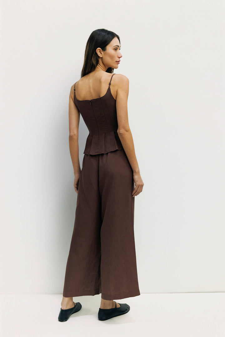 Jocelyn Pleated Linen Tank