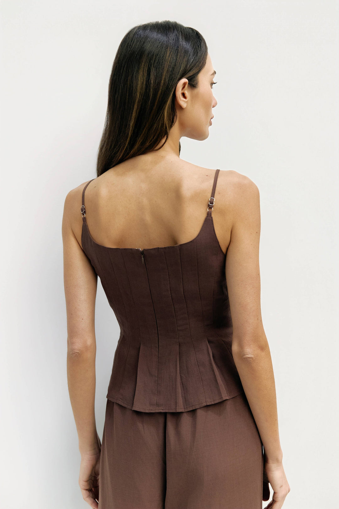 Jocelyn Pleated Linen Tank