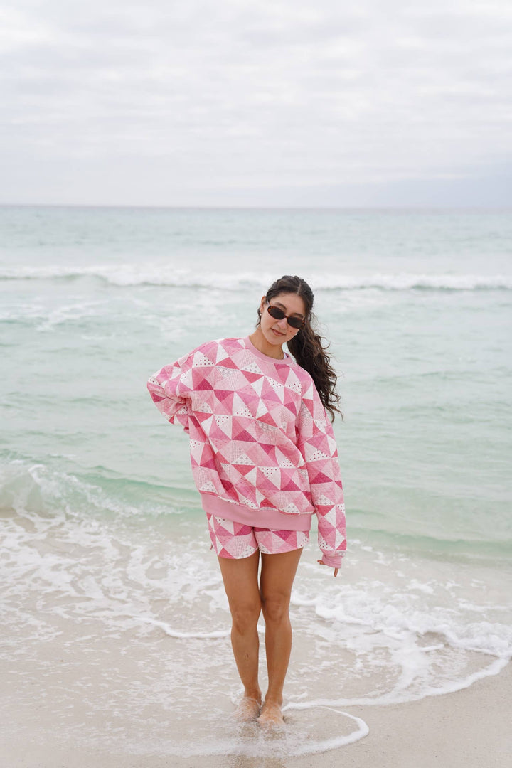 Quilted Gemma Patchwork Sweatshirt